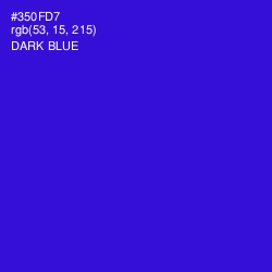 #350FD7 - Dark Blue Color Image